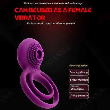 Male Cock Masturbation Vibrating Penis Ring