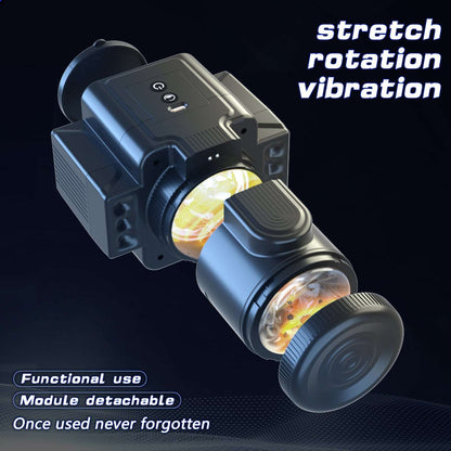 Camera 7-Speed Rotating Vibrating Male Masturbator