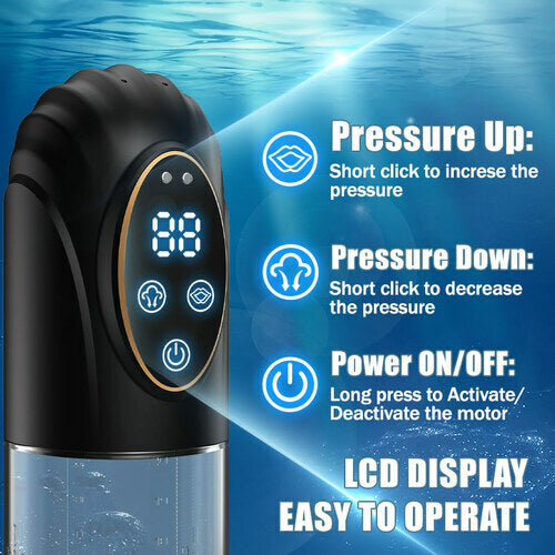 Full Waterproof 6 Modes Erection Enlargement and Masturbation 3 and 1 Penis Pump