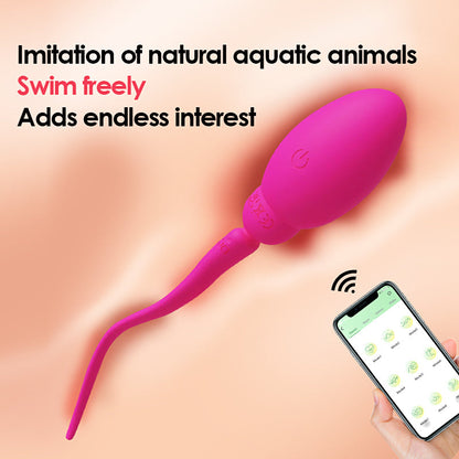 Tadpole Jumping Egg Vibrator Female G-spot Remote Control APP