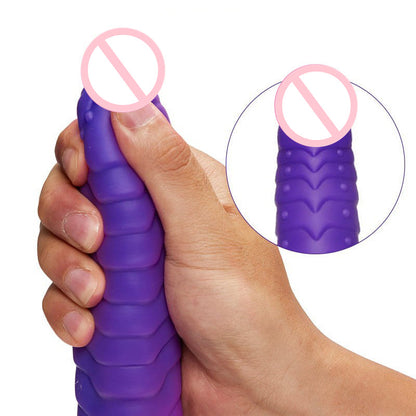 Telescopic Dildo Silicone Realistic Big Fake Penis Dildo Vibrator