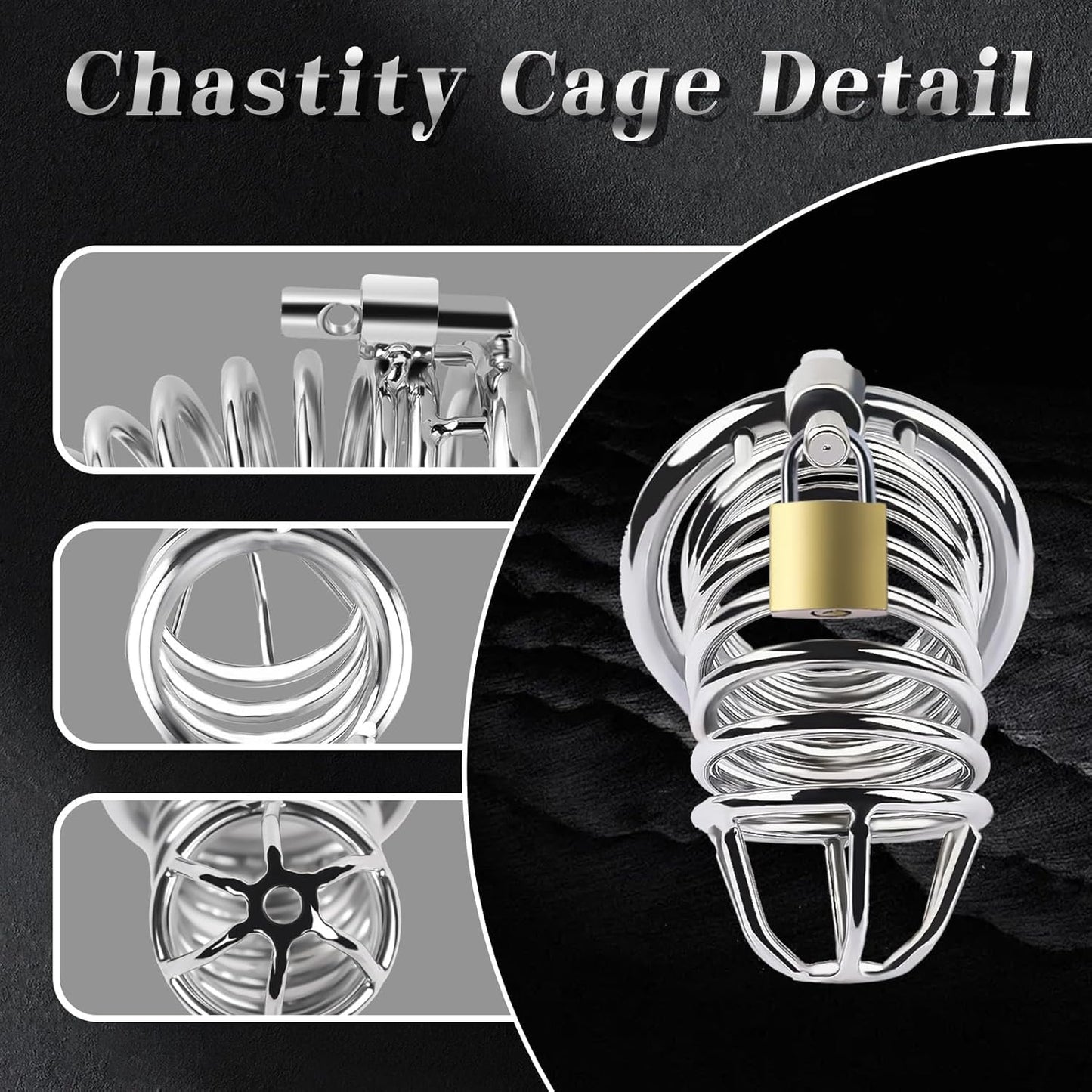 Male Chastity Cage with 3 size