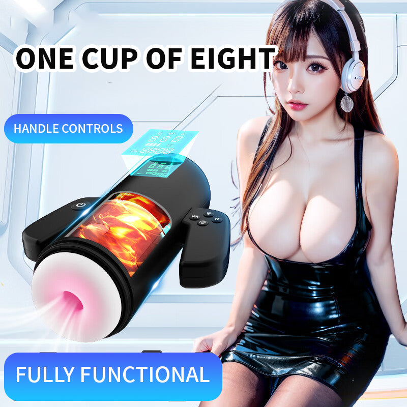 E-Sports Cup Telescopic Sucking Vibrating Heating Masturbation Cup