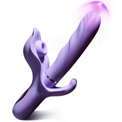 Telescopic Vibrator Clitoris Stimulator Vagina G-Spot Massager Silicone Dildo Masturbator