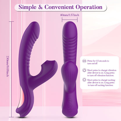 Sucking Vibrator for Clitoral G Spot Stimulation, Vibrating Finger Massager