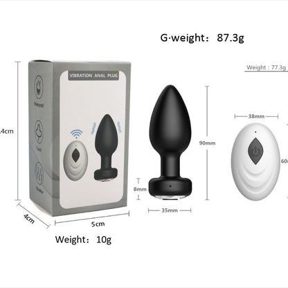 Butt Plug Training Kit with Remote Control, Vibrating Anal Plug and Prostate Massager