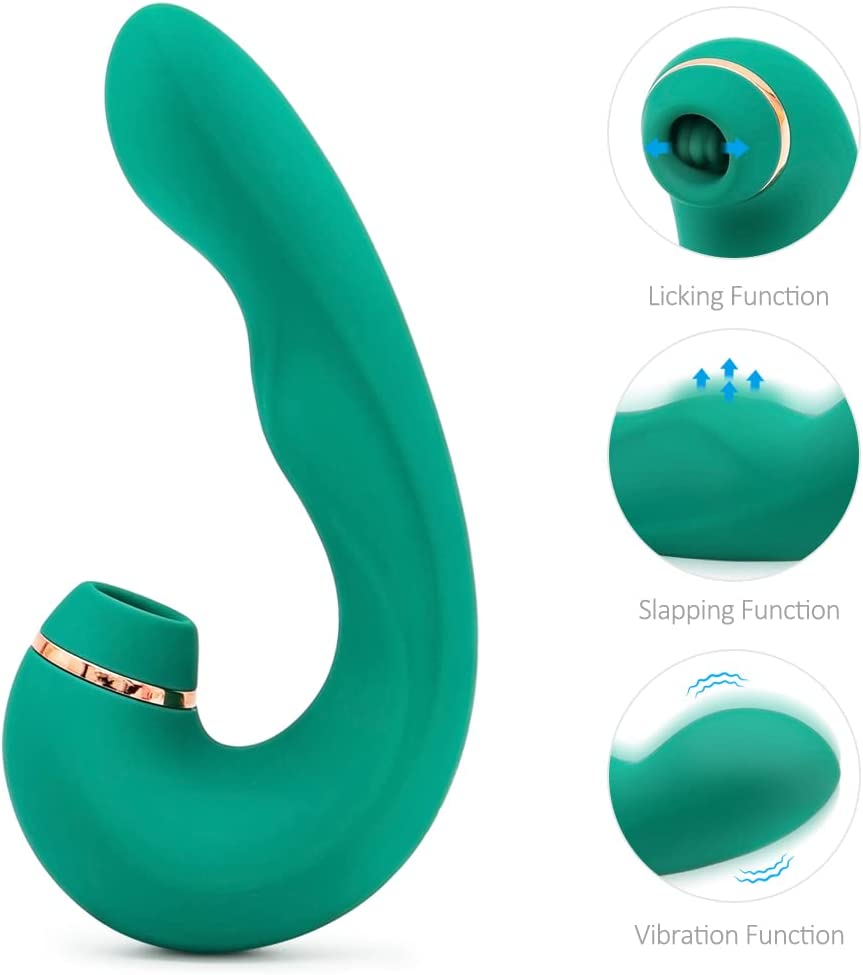 Tapping Sucking G-spot Vibrator