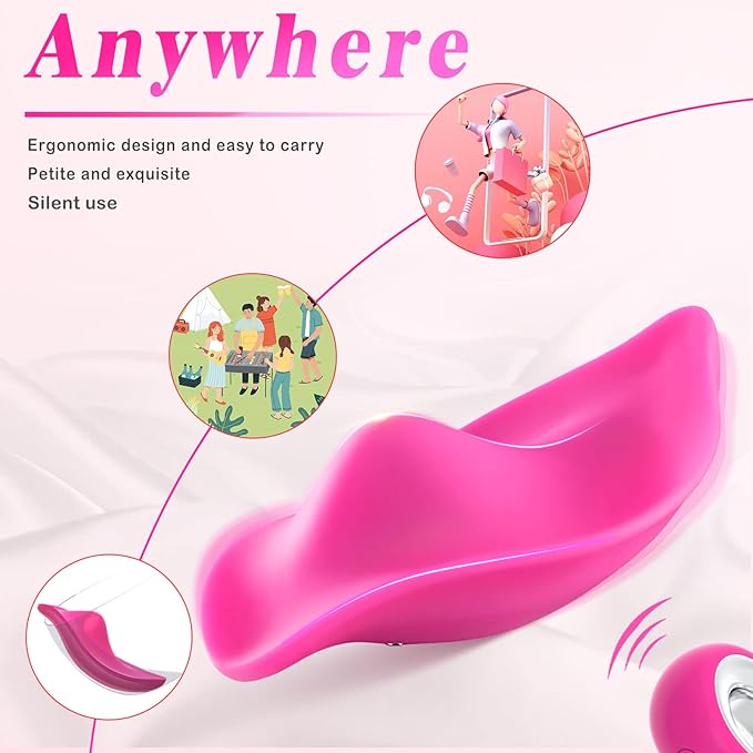 Remote Control Clit Mini Vibrator, Rose Dildos