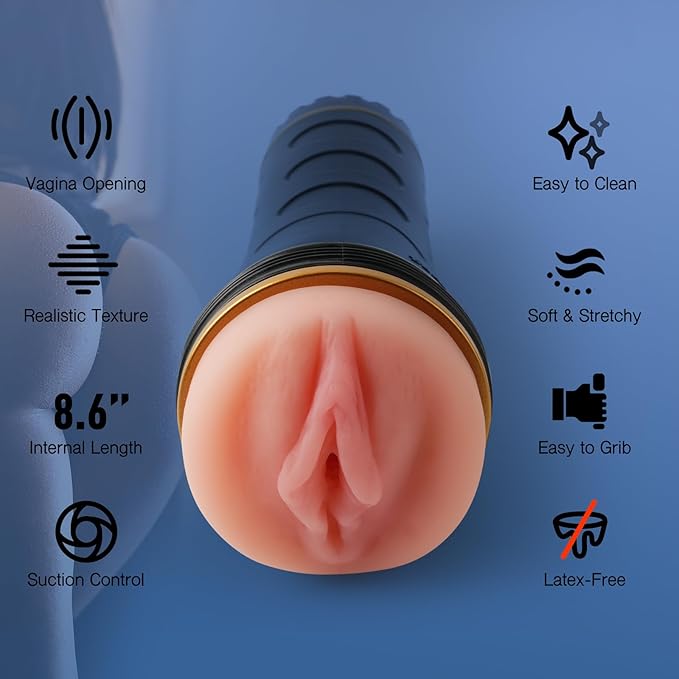 Masturbators Cup Realistic Textured Pocket Vagina Pussy