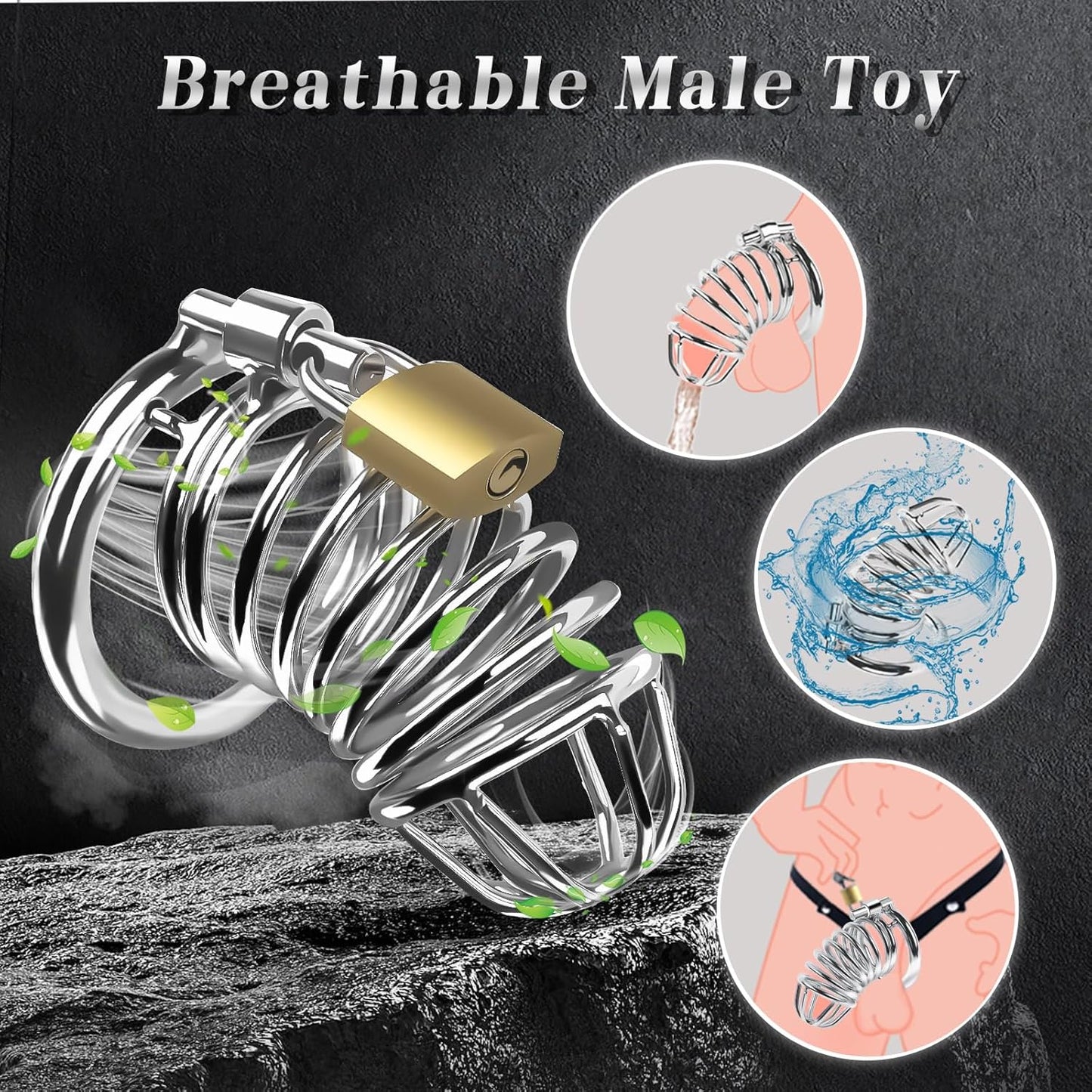 Male Chastity Cage with 3 size