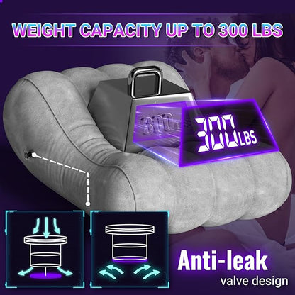 Velvety Anti-Leak Valve Sex Bed Things Inflatable Lounge Cushion