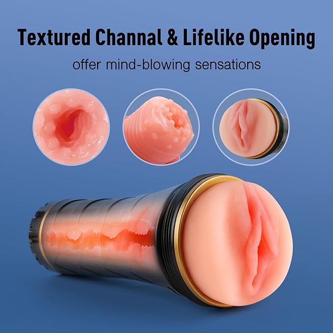 Masturbators Cup Realistic Textured Pocket Vagina Pussy