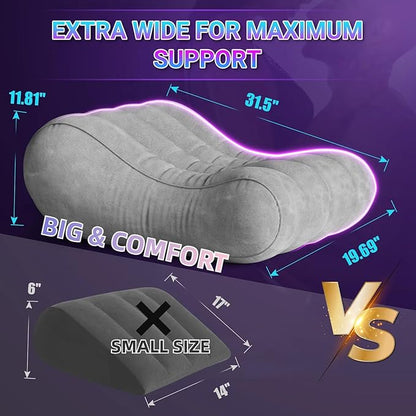 Velvety Anti-Leak Valve Sex Bed Things Inflatable Lounge Cushion