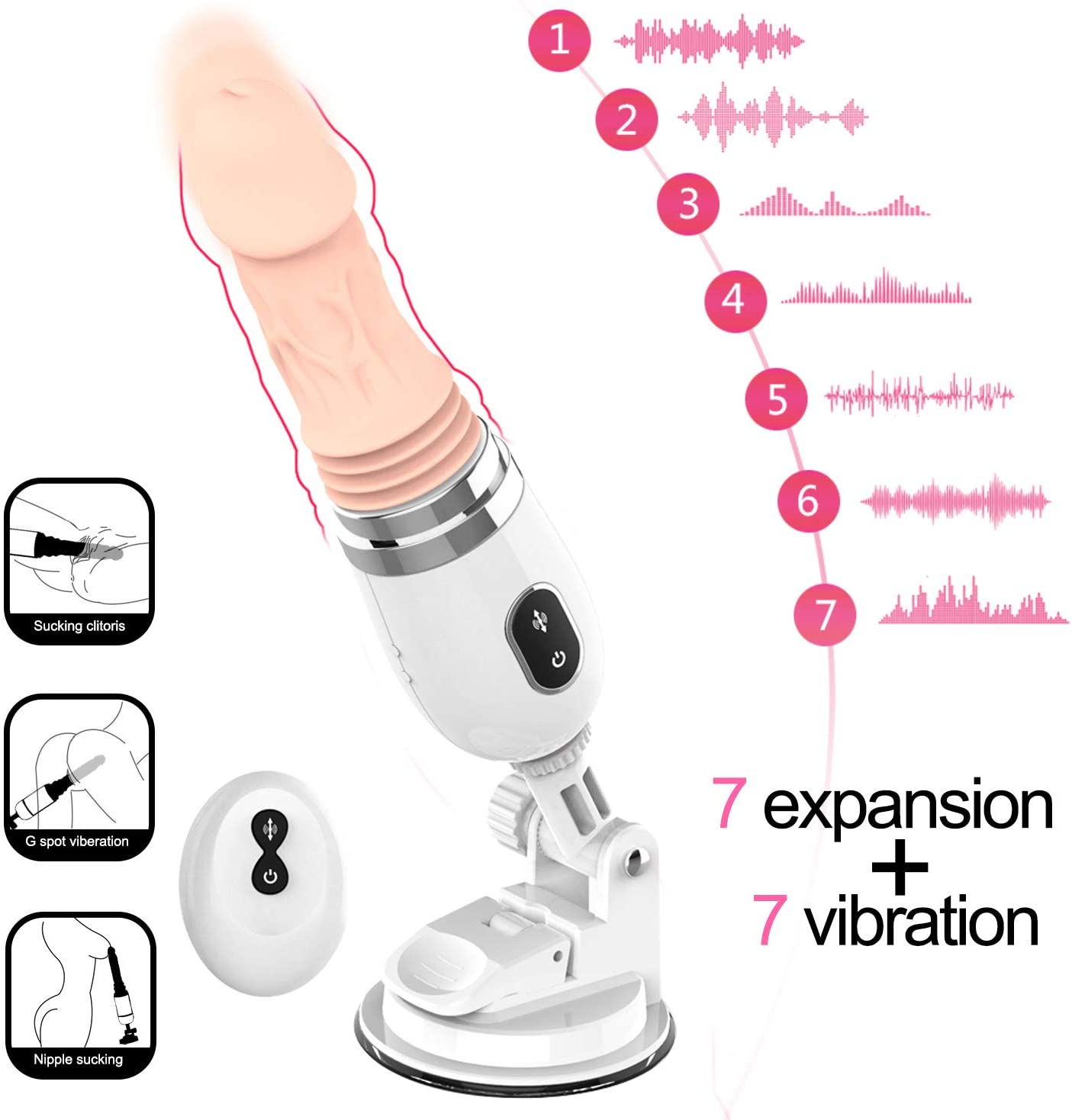 Dildo Machine Suction Cup Vibrant Toys with Remote Control