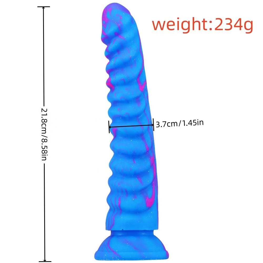 8.5 Inch Dragon Scale Silicone Dildo