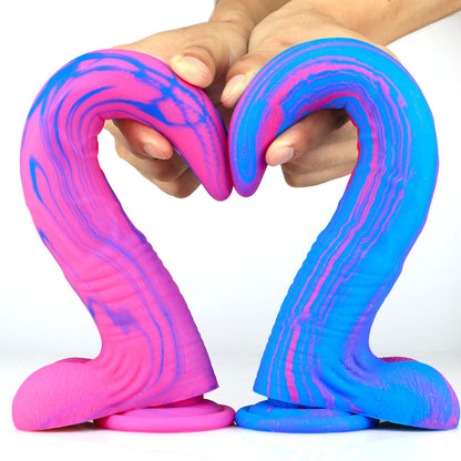 Deer Whip Colorful Big Sm Dildo With Suction Cup