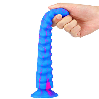 8.5 Inch Dragon Scale Silicone Dildo