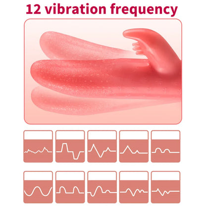 G-spot Clitoral Stimulation 12 Frequency Simulation Tongue Vaginal