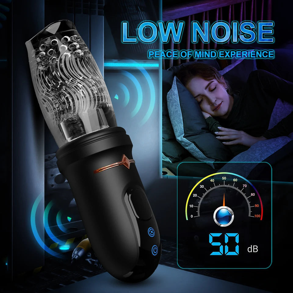 Gawk Gawk 9000 LED Automatic Electric Piston Rotating Sucker Male Blowjob Masturbator