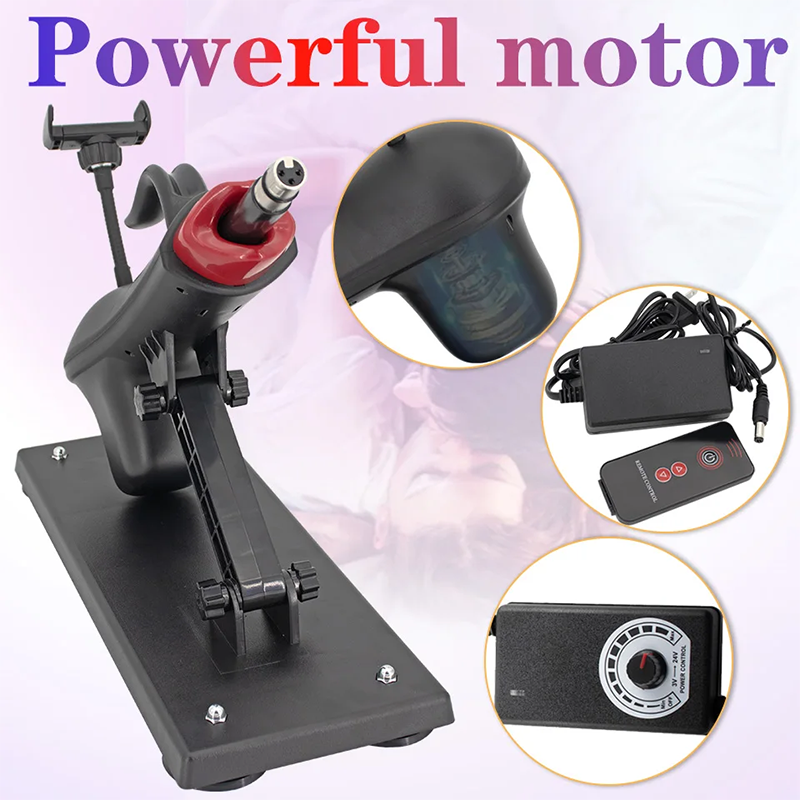 Telescopic Sex Machine Thrust Masturbation with Phone Holder