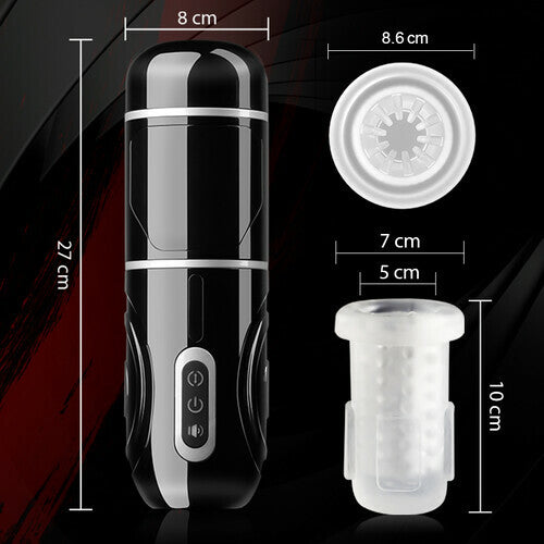 PowerKing Ultra-Technical Hands-free 7 Telescopic Rotation Modes Male Masturbator Cup