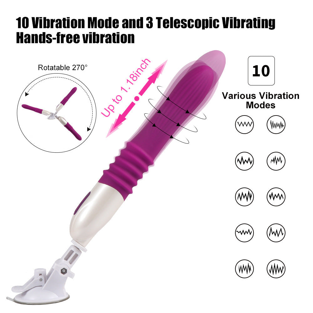 Telescopic Thrusting 10 Frequency Sex Machine for Female