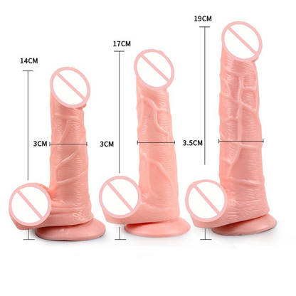 Realistic Silicone Thick Dildo Suction